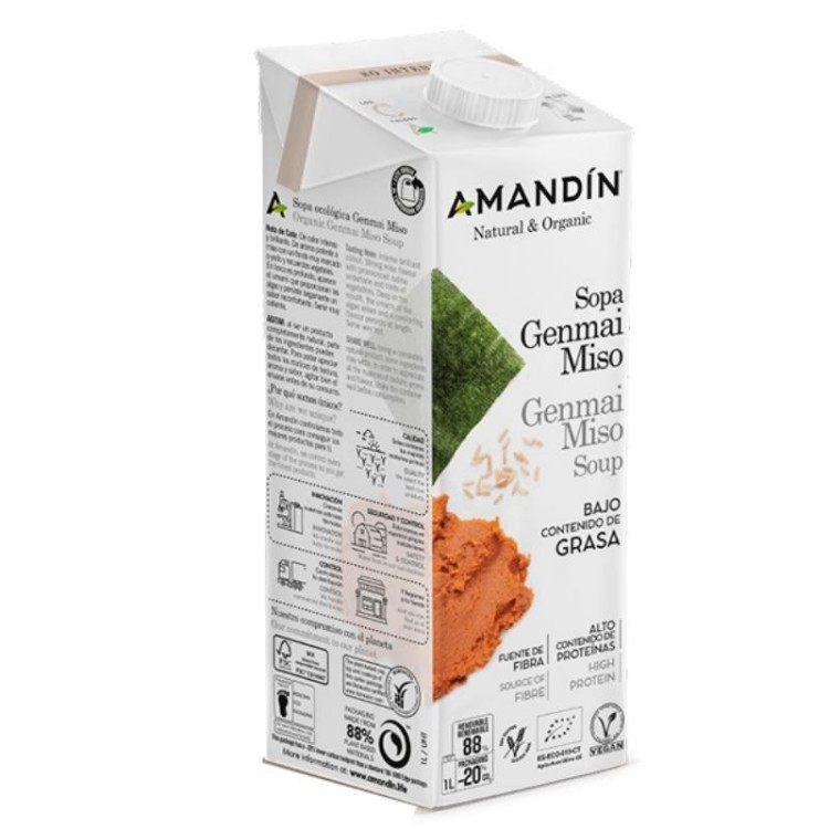 Caldo de miso ecologica 1L Amandin