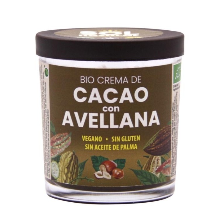 Crema de cacao con avellana Sol Natural (200g.)