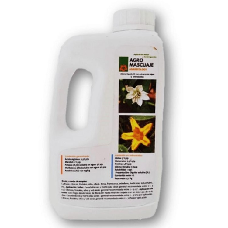 Agro Mascuaje (Mejorador de floracion y cuajado ecologico) 1L
