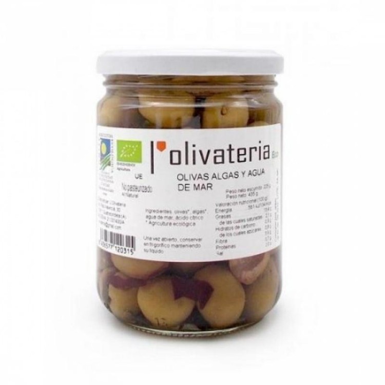 Aceitunas algas y agua de mar (P.N. Escurrido 225g