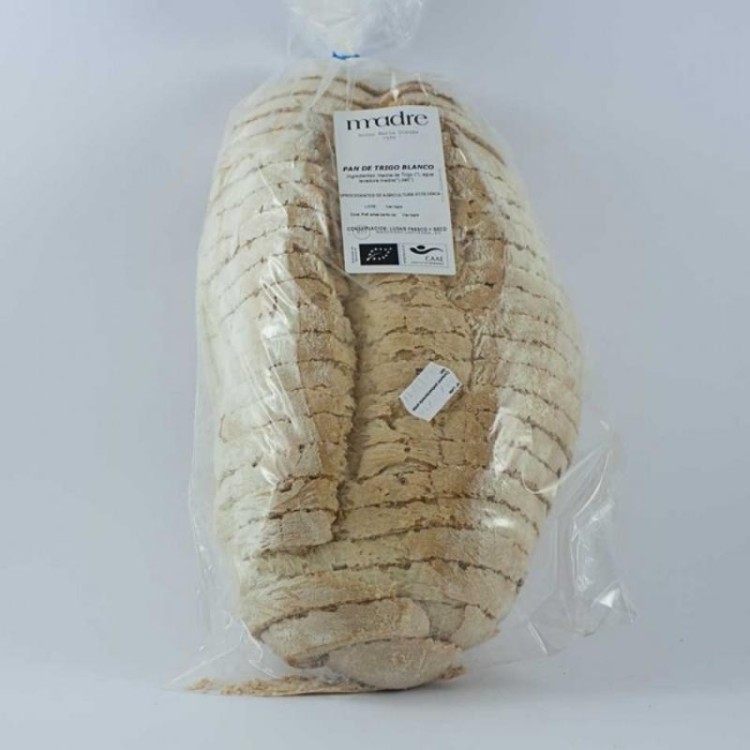 Pan trigo blanco 90% ecologico (Granada) 700g.