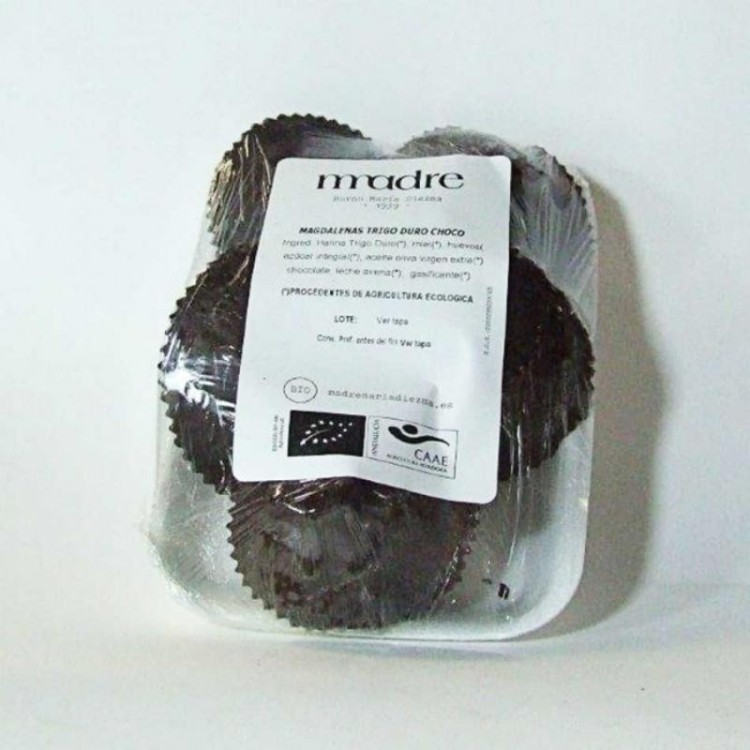 Magdalenas de trigo duro y chocolate eco Kg.