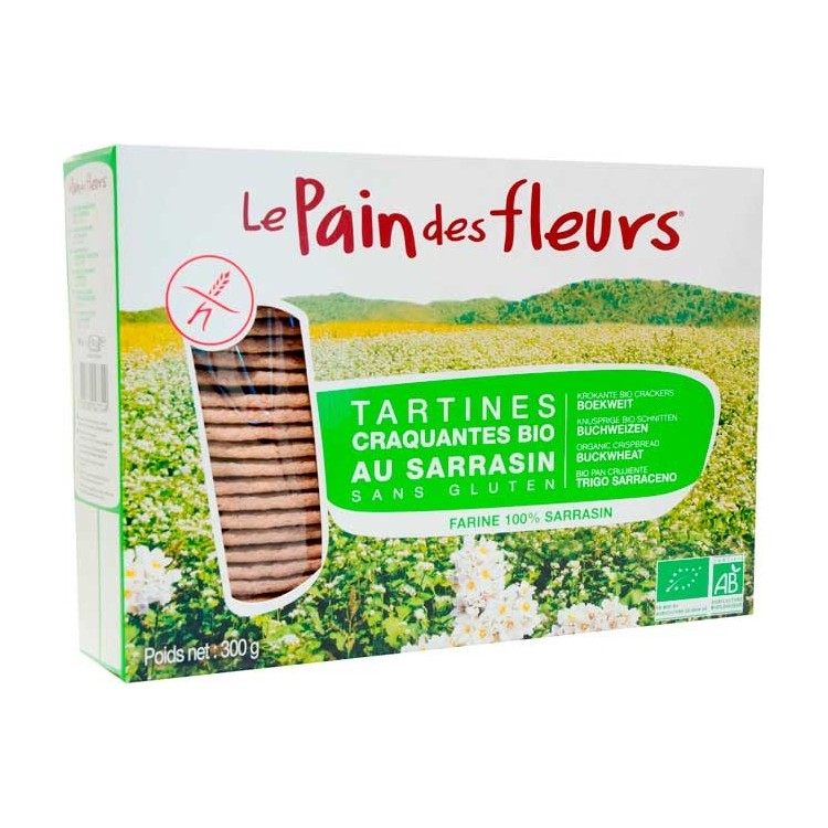 Pan crujiente de trigo sarraceno ecologico 300gr.