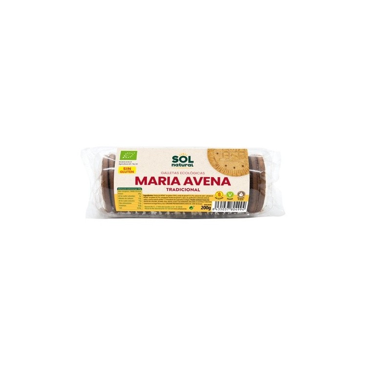 Galletas de avena Maria S/G eco 200g. Sol Natural