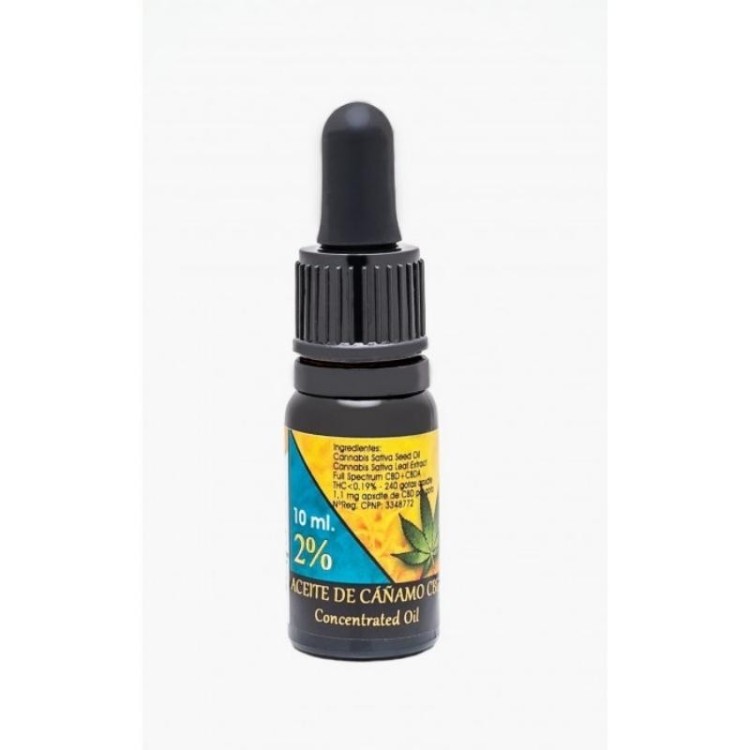Aceite de cañamo CBD 2% Full Spectrum 10ml.
