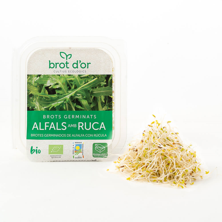 Germinado de alfalfa y rucula eco 70g.