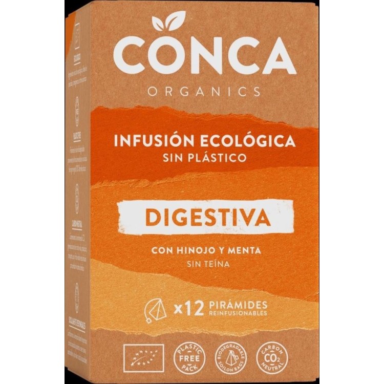 Infusion digestiva eco Conca Organics 12 piramides