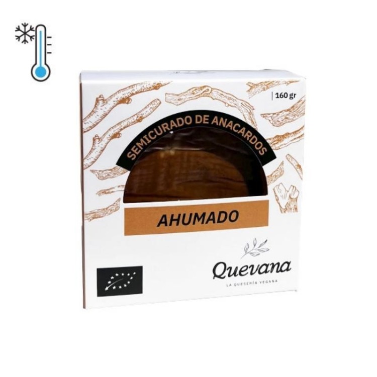 Queso fresco vegano eco ahumado 160g. (Quevana)