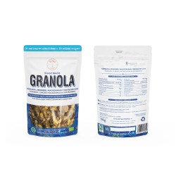 Granola de curcuma, jengibre, macadamias eco 300g.
