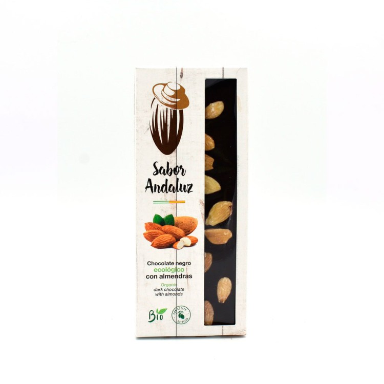 Chocolate negro con almendras eco 100g. Sabor An