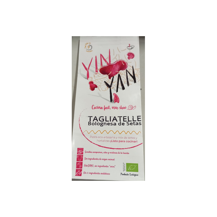 Tagliatelle Bolognesa de setas eco 140g. YIN YAN