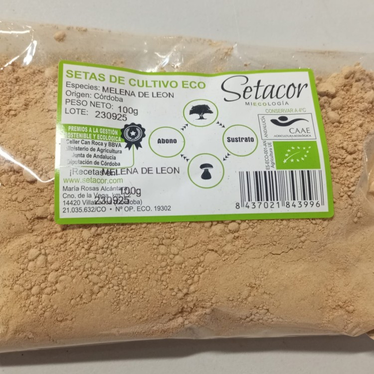 Seta Melena de leon deshidratada en polvo ecologica (20g) Setacor