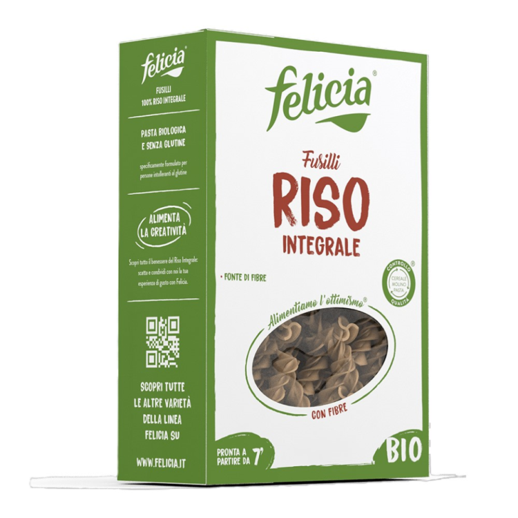 Fusilli de arroz integral S/G eco 250g. Felicia