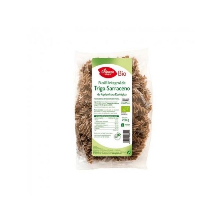 Fusilli de trigo sarraceno integral ecologico (250g.)