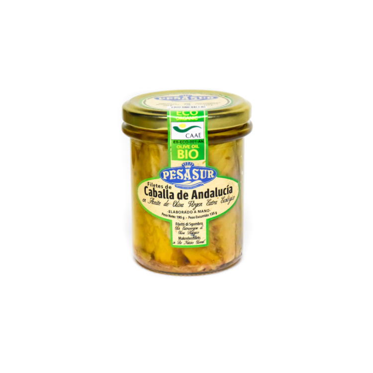Caballa de Andalucia IGP en AOVE eco PN.195g. Pesa