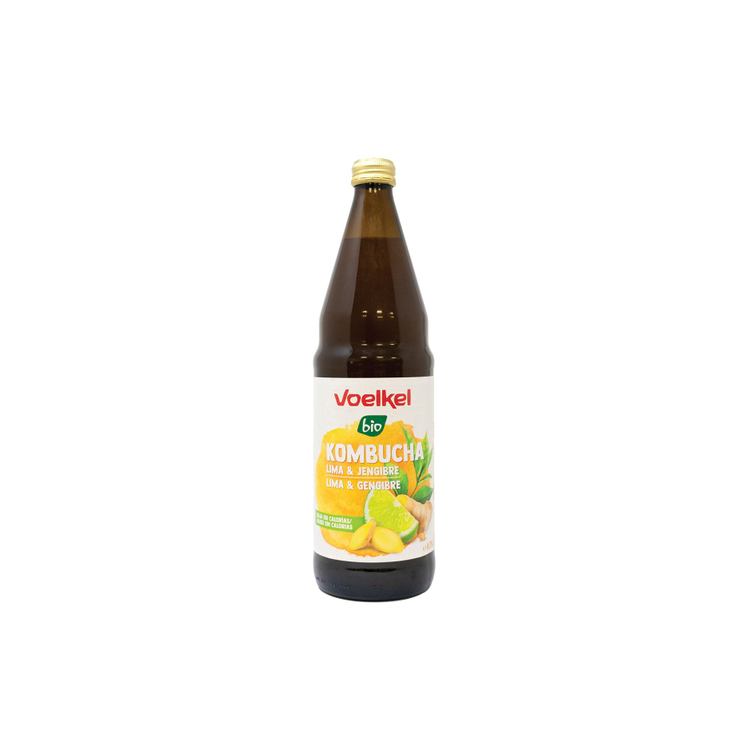 Kombucha lima y jengibre eco 750ml Voelkel