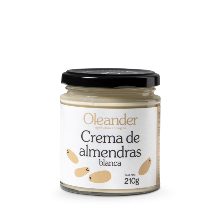 Crema de almendras blancas eco 210g Oleander