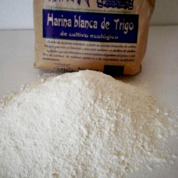 Harina trigo blanca ecologica 1kg.