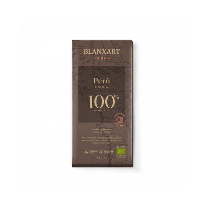 Chocolate negro 100% eco 75g. Blanxart