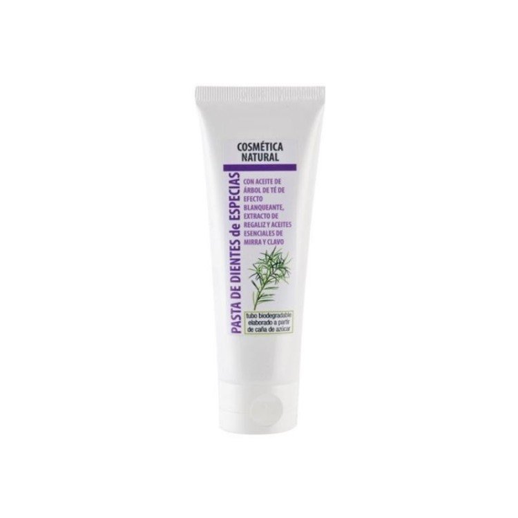 Pasta de dientes con arbol de te y especias (clavo y mirra) CJ (75mL.)