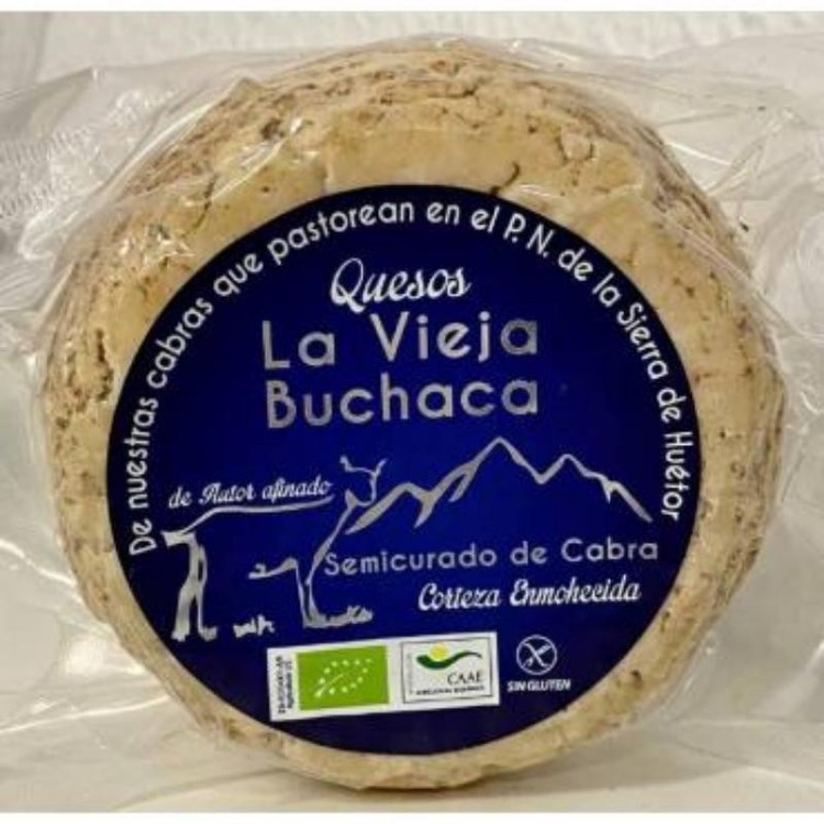 Queso de cabra semicurado ecologico La Vieja Buchaca (aprox. 350g.)