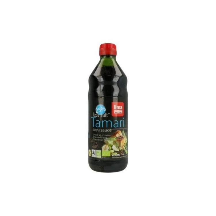 Tamari 25% menos de sal ecologico 500ml. Lima